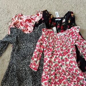 Old Navy Kids Dress Set - Floral and Leopard Prints